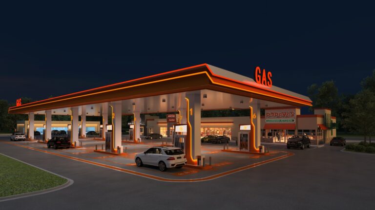gas station