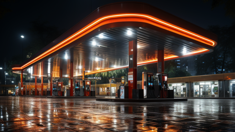 gas station
