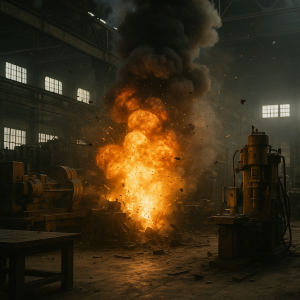 Case Study: Fallen Trouble Light Sparks Fire in Tanker Garage After Gas Fumes Ignite